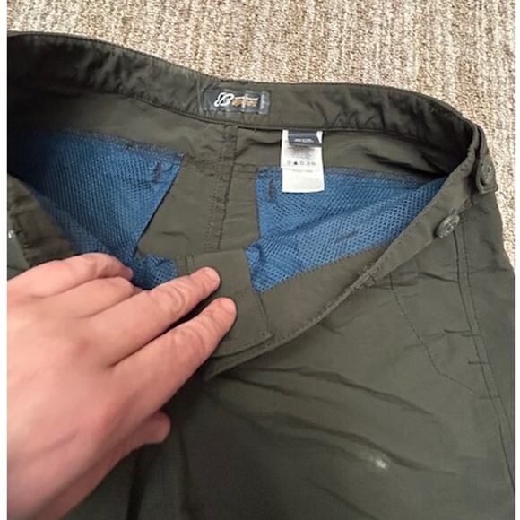 Eddie Bauer Sport Quick-Dry Nylon Shorts Army Green Adjustable Waist Women’s 6 - Picture 10 of 11